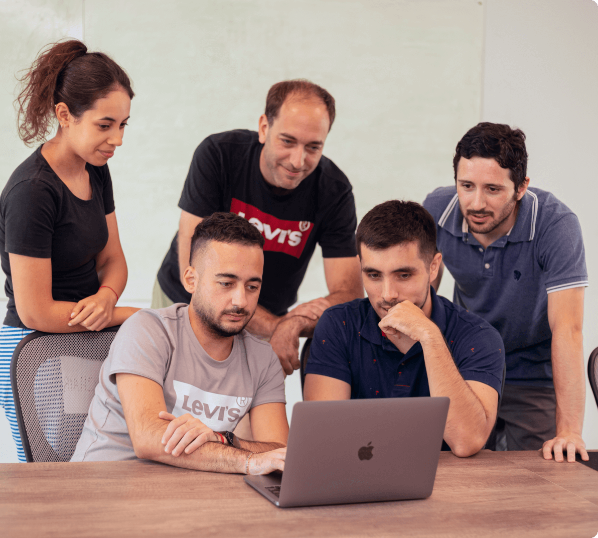 Imajine team working together in a project